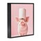 Stupell Industries Silly Piggy Pink Toilet Paper Framed Giclee, design by Heidi Kuntz